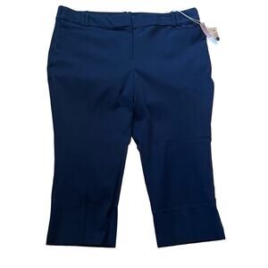 Lane Bryant Blue The Allie Skinny Crop Leg Dress Pants NEW 22